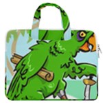 Parrot Hat Cartoon Captain MacBook Pro 13  Double Pocket Laptop Bag