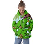Parrot Hat Cartoon Captain Kids  Oversized Hoodie