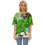 Parrot Hat Cartoon Captain Oversized Basic T-Shirt