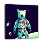 Bear Astronaut Futuristic Mini Canvas 8  x 8  (Stretched)