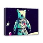 Bear Astronaut Futuristic Deluxe Canvas 14  x 11  (Stretched)
