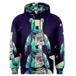 Bear Astronaut Futuristic Men s Core Hoodie