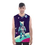 Bear Astronaut Futuristic Men s Basketball Tank Top