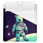 Bear Astronaut Futuristic Duvet Cover (Queen Size)