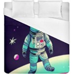 Bear Astronaut Futuristic Duvet Cover (King Size)