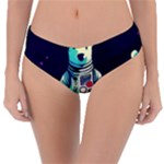 Bear Astronaut Futuristic Reversible Classic Bikini Bottoms