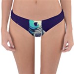 Bear Astronaut Futuristic Reversible Hipster Bikini Bottoms