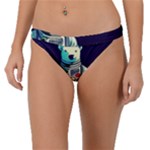 Bear Astronaut Futuristic Band Bikini Bottoms