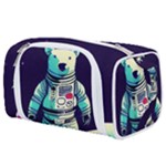 Bear Astronaut Futuristic Toiletries Pouch