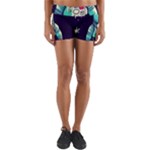 Bear Astronaut Futuristic Yoga Shorts