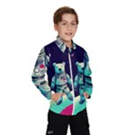 Bear Astronaut Futuristic Kids  Windbreaker