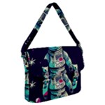 Bear Astronaut Futuristic Buckle Messenger Bag