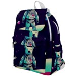 Bear Astronaut Futuristic Top Flap Backpack