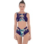 Bear Astronaut Futuristic Bandaged Up Bikini Set 