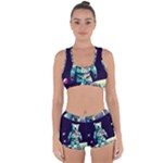 Bear Astronaut Futuristic Racerback Boyleg Bikini Set