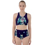 Bear Astronaut Futuristic Racer Back Bikini Set