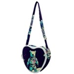 Bear Astronaut Futuristic Heart Shoulder Bag