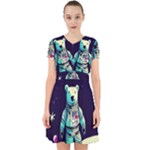 Bear Astronaut Futuristic Adorable in Chiffon Dress