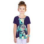 Bear Astronaut Futuristic Kids  One Piece T-Shirt