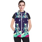 Bear Astronaut Futuristic Women s Puffer Vest