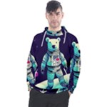 Bear Astronaut Futuristic Men s Pullover Hoodie