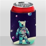 Bear Astronaut Futuristic Can Holder