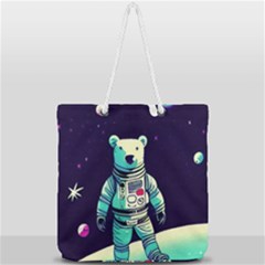 Full Print Rope Handle Tote (Large) 