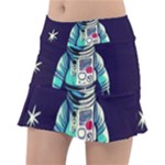 Bear Astronaut Futuristic Classic Tennis Skirt
