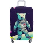 Bear Astronaut Futuristic Luggage Cover (Large)