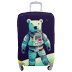 Bear Astronaut Futuristic Luggage Cover (Medium)