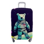 Bear Astronaut Futuristic Luggage Cover (Small)