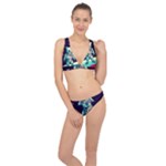 Bear Astronaut Futuristic Classic Banded Bikini Set 