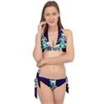 Bear Astronaut Futuristic Tie It Up Bikini Set