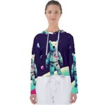 Bear Astronaut Futuristic Women s Slouchy Sweat