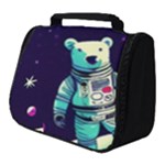 Bear Astronaut Futuristic Full Print Travel Pouch (Small)