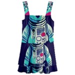 Bear Astronaut Futuristic Kids  Layered Skirt Swimsuit