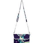 Bear Astronaut Futuristic Mini Crossbody Handbag