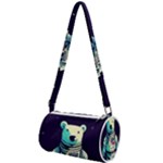 Bear Astronaut Futuristic Mini Cylinder Bag