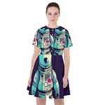 Bear Astronaut Futuristic Sailor Dress