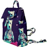 Bear Astronaut Futuristic Buckle Everyday Backpack