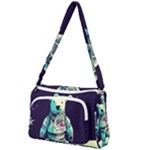 Bear Astronaut Futuristic Front Pocket Crossbody Bag