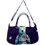 Bear Astronaut Futuristic Removable Strap Handbag