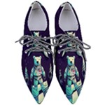 Bear Astronaut Futuristic Pointed Oxford Shoes