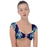 Bear Astronaut Futuristic Cap Sleeve Ring Bikini Top