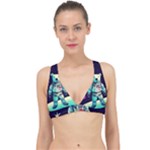Bear Astronaut Futuristic Classic Banded Bikini Top