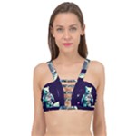 Bear Astronaut Futuristic Cage Up Bikini Top