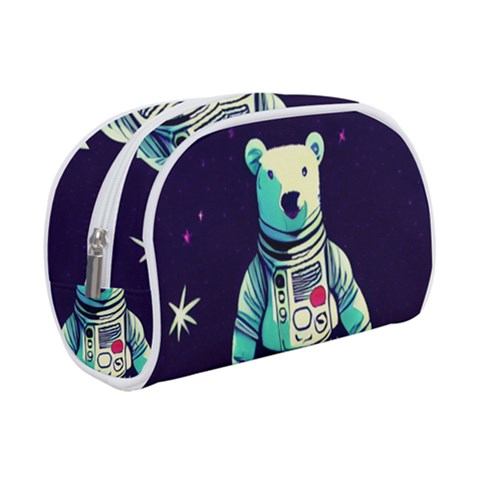 Bear Astronaut Futuristic Make Up Case (Small) from ArtsNow.com