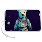 Bear Astronaut Futuristic Pen Storage Case (S)