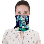 Bear Astronaut Futuristic Face Covering Bandana (Adult)