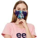 Bear Astronaut Futuristic Fitted Cloth Face Mask (Adult)